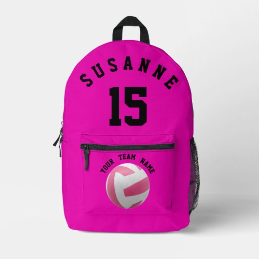 Personalisierte Girls Sports Bedruckter Rucksack (Vorderseite)