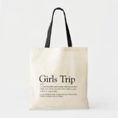 Personalisierte Girls - Trip Definition Tragetasche (Vorne)