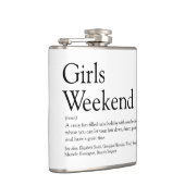 Personalisierte Girls-Wochenenddefinition Flachmann (Rechts)
