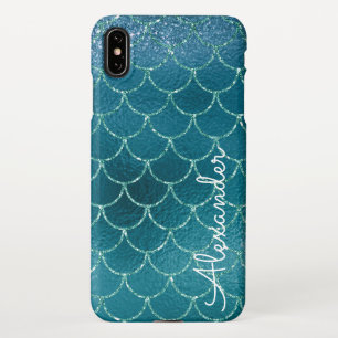Personalisierte Girly Mermaid-Skalen iPhone Hülle