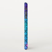 Personalisierte Girly Mermaid-Skalen iPhone Hülle (Linke Seite)