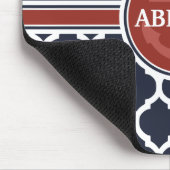 Personalisierte Girly Nautical Ankervorlage Mousepad (Ecke)