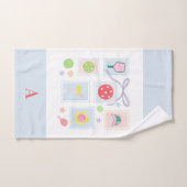 Personalisierte Girly-Pickleball-Briefmarke Handtuch (Handtuch)