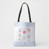 Personalisierte Girly-Pickleball-Briefmarke Tasche (Vorderseite)