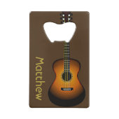 Personalisierte Gitarrendesign Flaschenöffner (Rückseite)