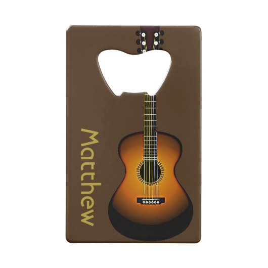 Personalisierte Gitarrendesign Flaschenöffner (Rückseite)