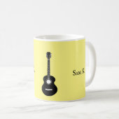 Personalisierte Gitarrenmusik Kaffeetasse (VorderseiteRechts)