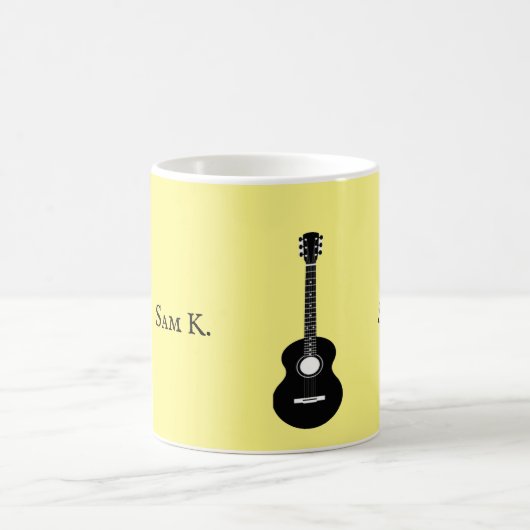 Personalisierte Gitarrenmusik Kaffeetasse (Mittel)