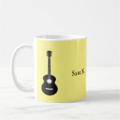 Personalisierte Gitarrenmusik Kaffeetasse (Links)