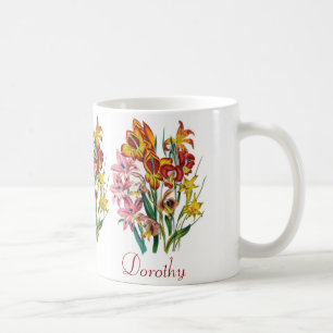 Personalisierte Gladiolen Kaffeetasse