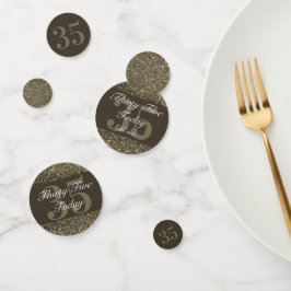 Personalisierte glamouröse Tafel Konfetti 35.