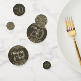 Personalisierte glamouröse Tafel Konfetti 70.