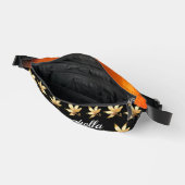 Personalisierte glänzende Herbstreben Bauchtasche (Offen)
