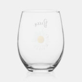 Personalisierte Glas mit aufgeräumter weißer Marge (Rückseite)
