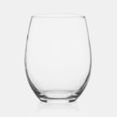 Personalisierte Glas mit aufgeräumter weißer Marge (Links)