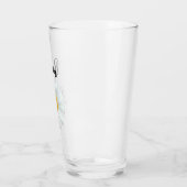 Personalisierte Glasblume Perky White Daisy Glas (Links)