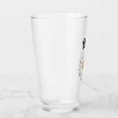Personalisierte Glasblume Perky White Daisy Glas (Rechts)