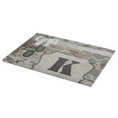 Personalisierte gläserne Schneidewaffe OCP Camoufl Schneidebrett (Ecke)