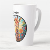 Personalisierte Glass Giraffe Milchtasse (Rechte Ecke)