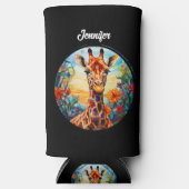Personalisierte Glass Giraffe Selters Dosenkühler (Vorderseite)