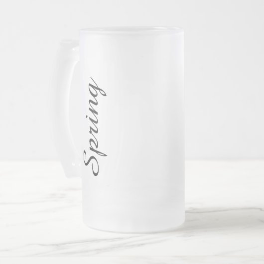 Personalisierte Glasscheibe mit Strohmatte, Teekoc Mattglas Bierglas (Vorderseite Links)