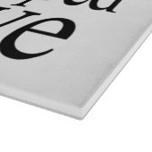 Personalisierte Glasschneidplatte Schneidebrett (Ecke)