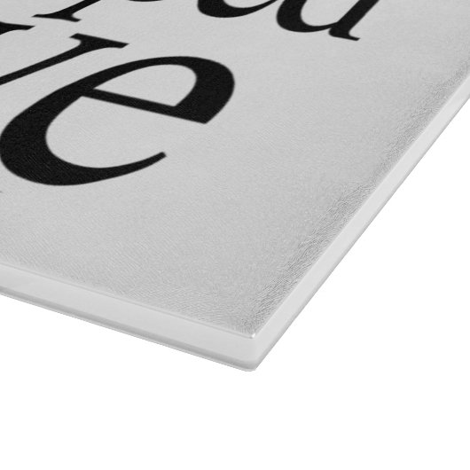 Personalisierte Glasschneidplatte Schneidebrett (Ecke)