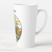 Personalisierte Glaswüste Milchtasse (Rechts)