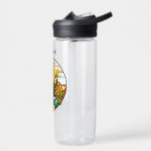 Personalisierte Glaswüste Trinkflasche (Links)