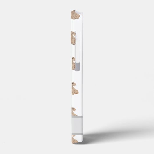 Personalisierte glatte rote Dackel Case-Mate iPhone Hülle (Rückseite / Links)