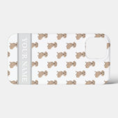 Personalisierte glatte rote Dackel Case-Mate iPhone Hülle (Rückseite (Horizontal))