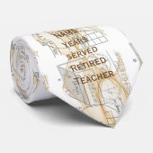 Personalisierte Gleichungen für den Lehrer Krawatte (Gerollt)