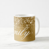 Personalisierte Glitterie Kaffeetasse (VorderseiteRechts)