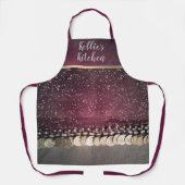 Personalisierte Glitterie Sterne Münzfernseher Schürze (Vorderseite)