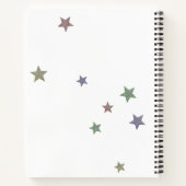 Personalisierte Glitterstars Notizblock (Rückseite)