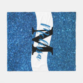 Personalisierte Glitzer-Fleecedecke Fleecedecke (Vorderseite (Horizontal))