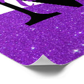 Personalisierte Glitzer-Poster Poster (Ecke)