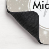 Personalisierte Glitzern im nächtlichen Himmel Mousepad (Ecke)