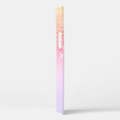 Personalisierte Glitzern von Girly Rainbow Glitzer Case-Mate iPhone Hülle (Rückseite / Rechts)