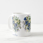 Personalisierte Glockenblumen Kaffeetasse (Vorderseite Links)