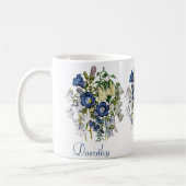 Personalisierte Glockenblumen Kaffeetasse (Links)