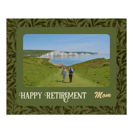 Personalisierte glückliche Altersvorsorge Geschenk Poster (Vorderseite)