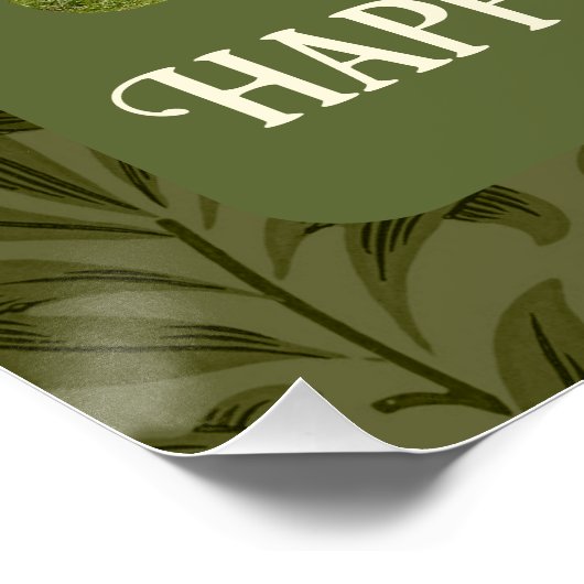 Personalisierte glückliche Altersvorsorge Geschenk Poster (Ecke)