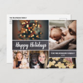 Personalisierte glückliche feiertagspostkarte (Vorne/Hinten)