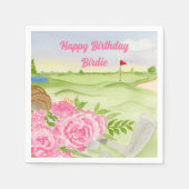 Personalisierte Glückliche Geburtstagszenarien auf Serviette (Vorderseite)