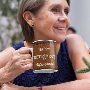 Personalisierte glückliche Krankenpfleger-Ruhestan Kaffeetasse