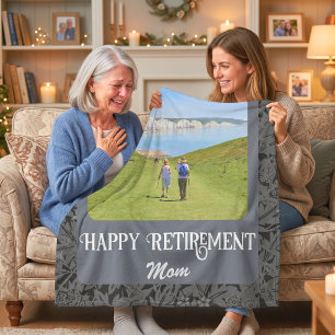 Personalisierte glückliche Renten-Geschenke für Ma Fleecedecke