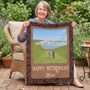 Personalisierte glückliche Renten-Geschenke für Ma Fleecedecke