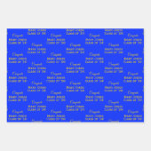 Personalisierte Glückwunsch Abschluss Grad Name Gr Geschenkpapier Set (Vorderseite)