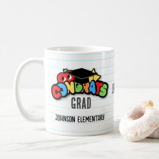 Personalisierte Glückwunsch Grad Tasse (Mit Donut)